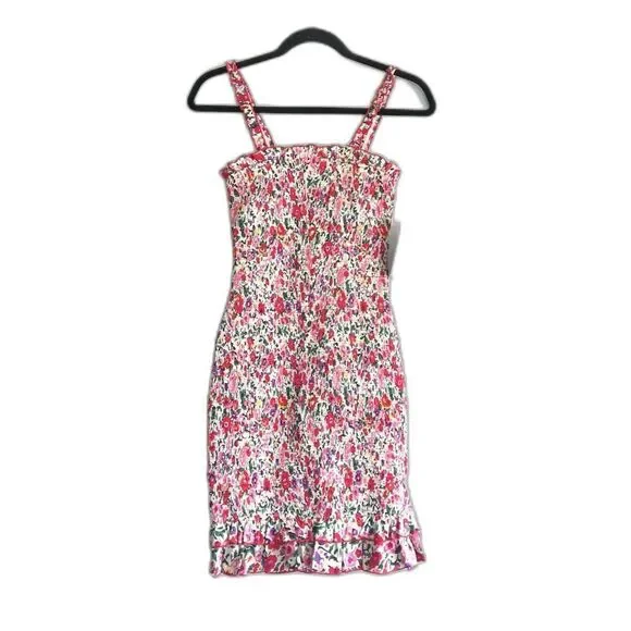 Na-kd Smocked Wildflower Print Cotton Dress NWT Size US XS (EUR 34)NWT - Picture 11 of 14